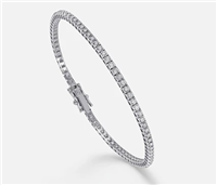 Bracciale X-Diamond Donna Tennis in Oro bianco Diamante Lab Grown LXDBTQ111DI240B.17,5